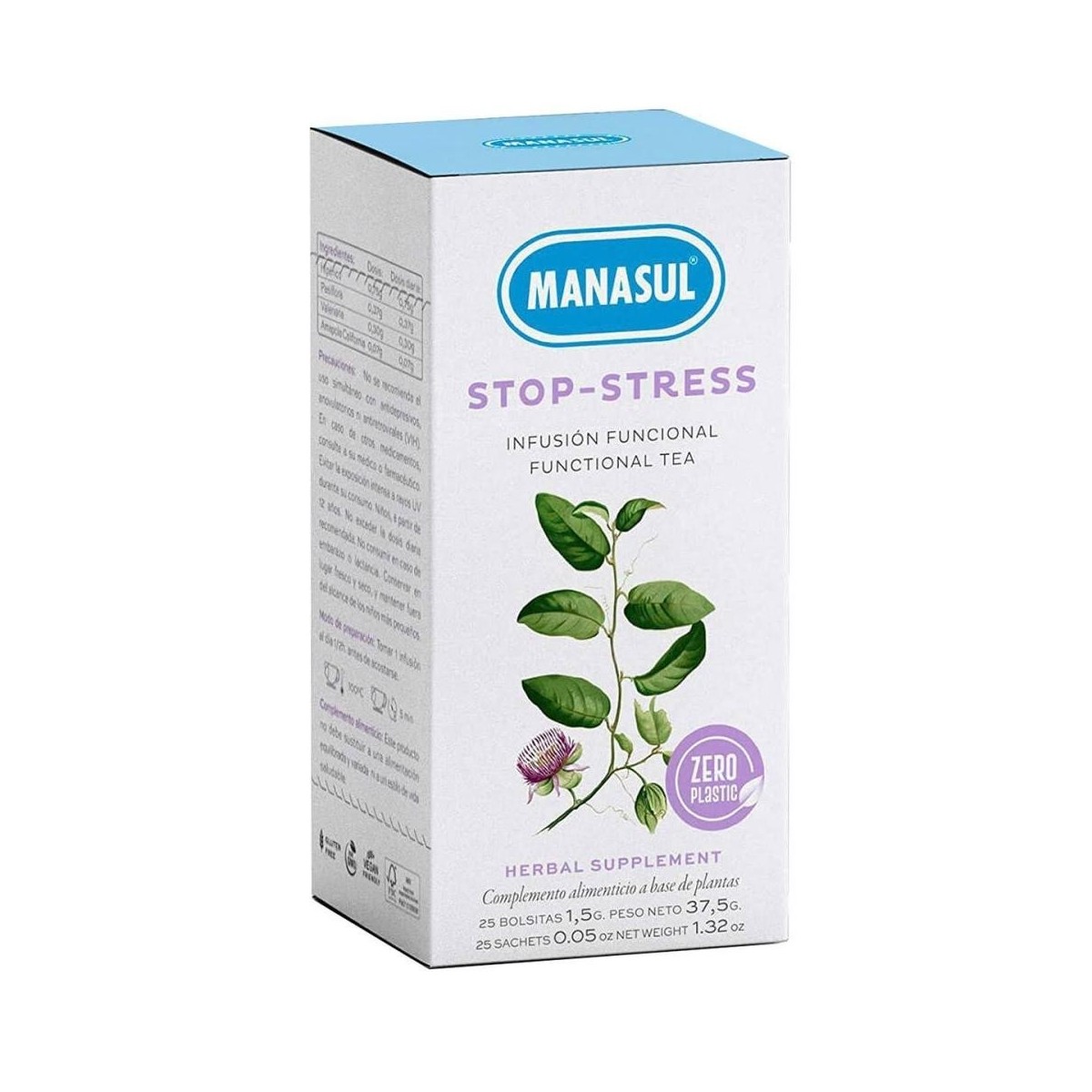 manasul stop stress 25 filtros