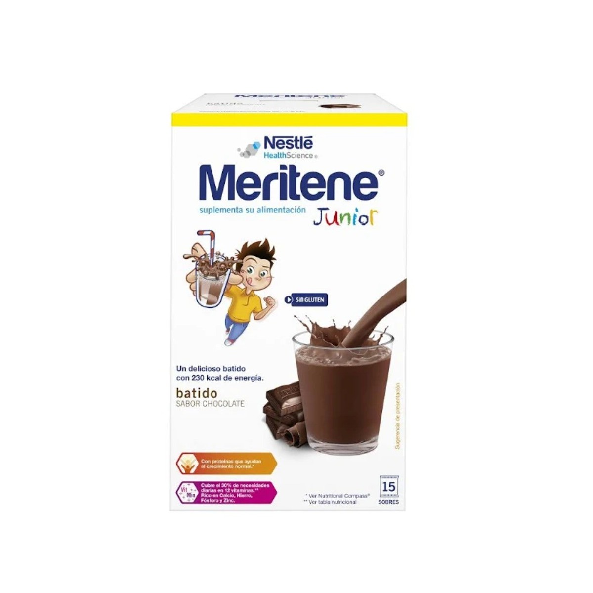 meritene junior 15 sobres chocolate