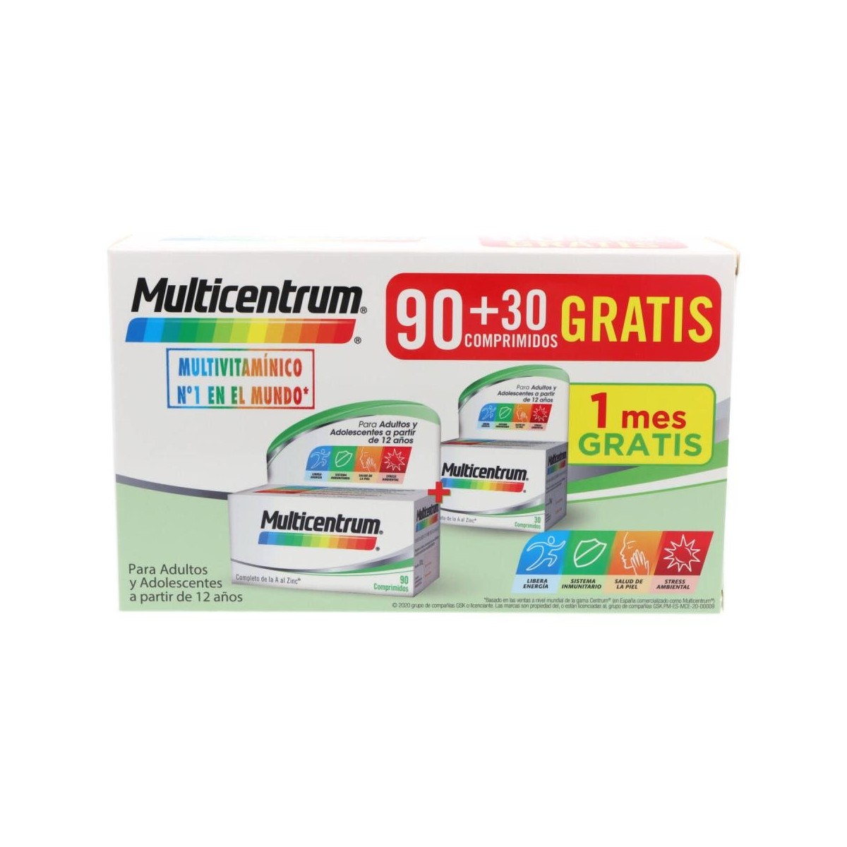 pack multicentrum 90 30 comprimidos