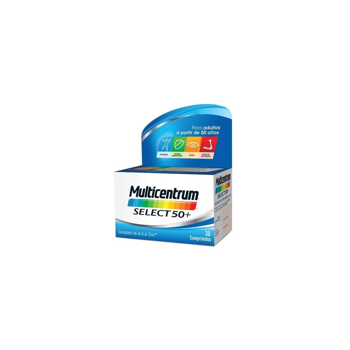 multicentrum select 50 30 comprimidos