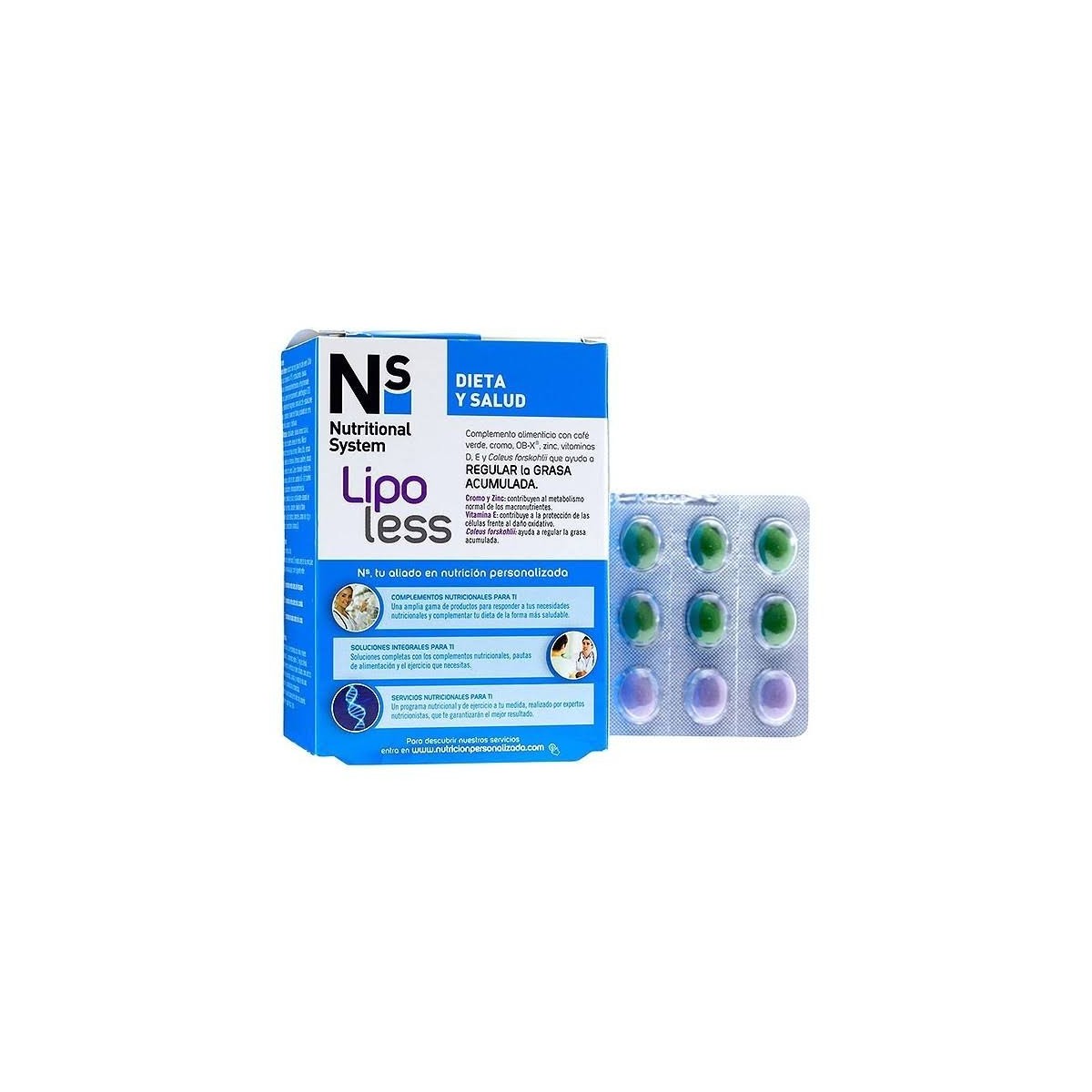 ns lipoless 90 comprimidos