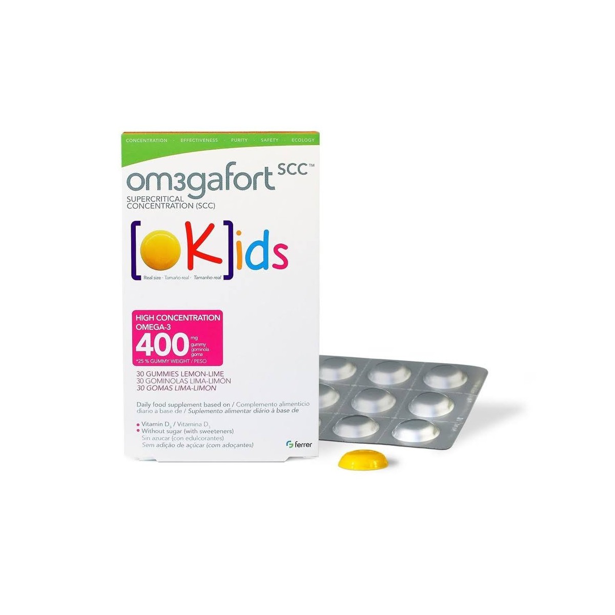 omegafort okids 30 gominolas