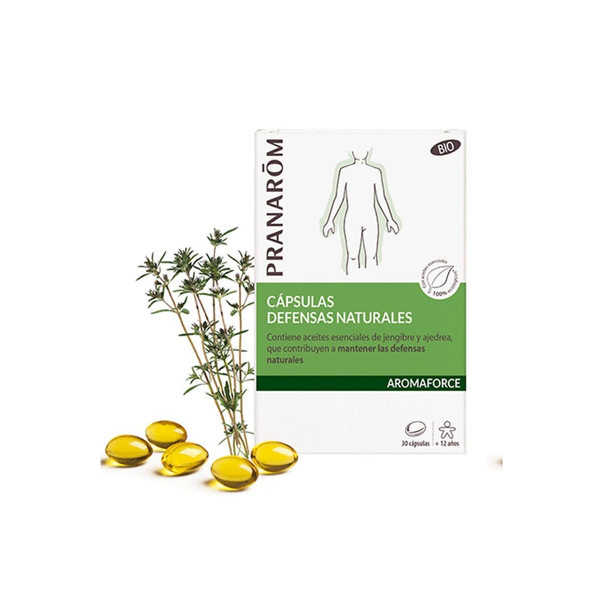 pranarom bio aromaforce defensas naturales 30 capsulas