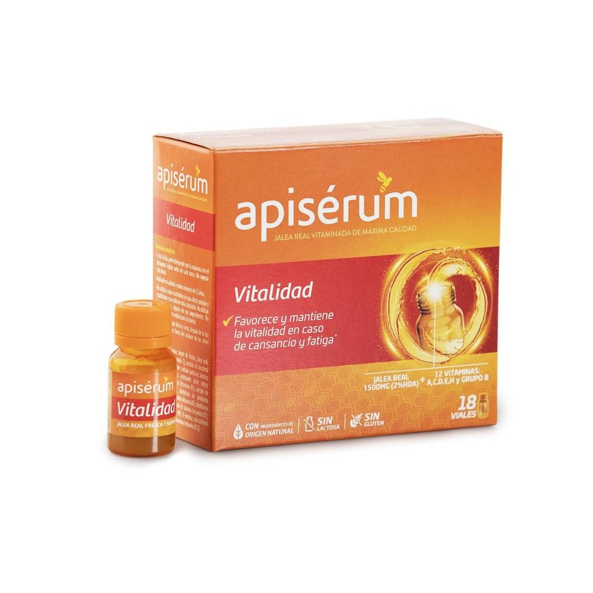 apiserum vitalidad 18 viales