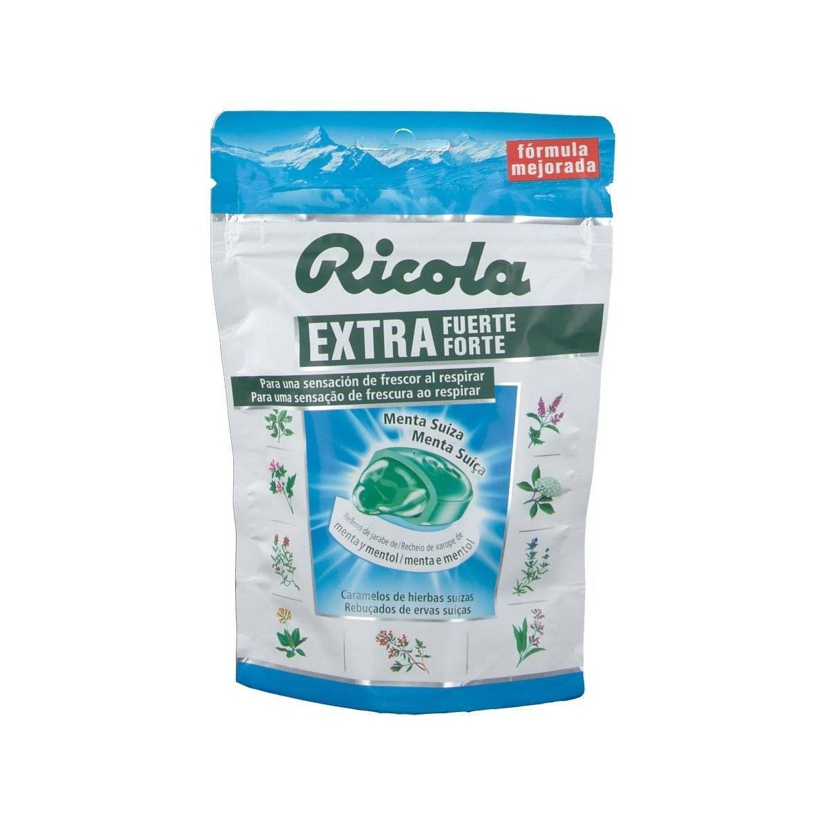 ricola caramelos extra fuerte menta glacial 65 g