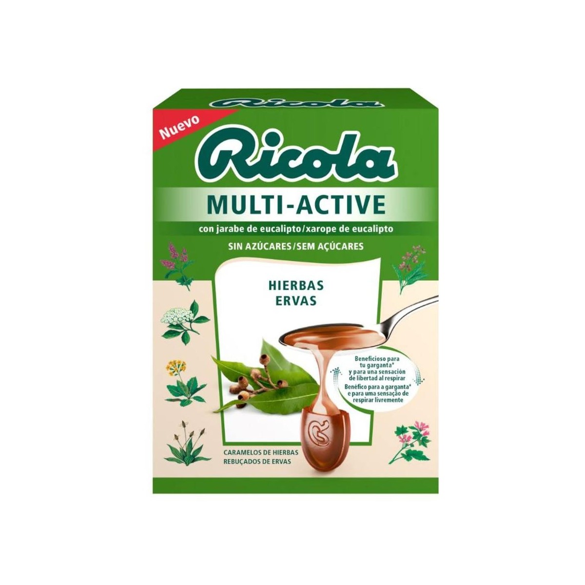 ricola multi active hierbas 51 g