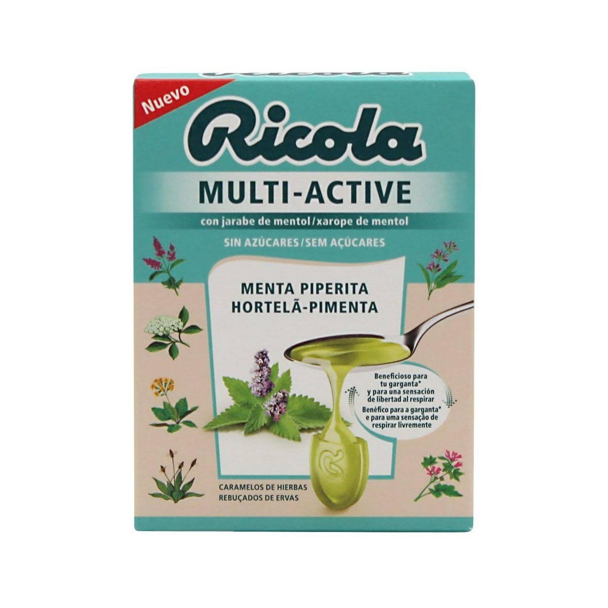 ricola multi active menta piperita 51 g