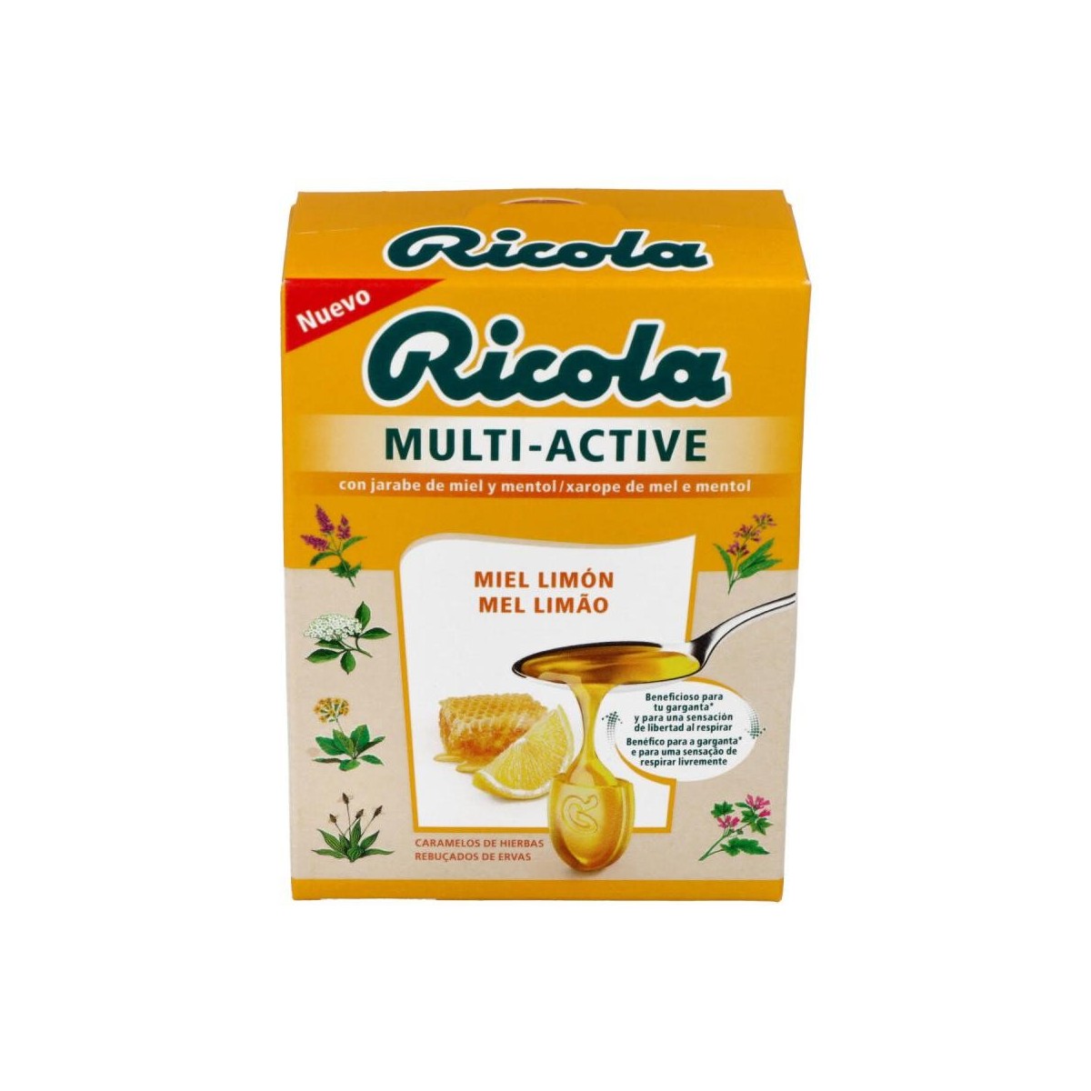 ricola multi active miel limon 51 g