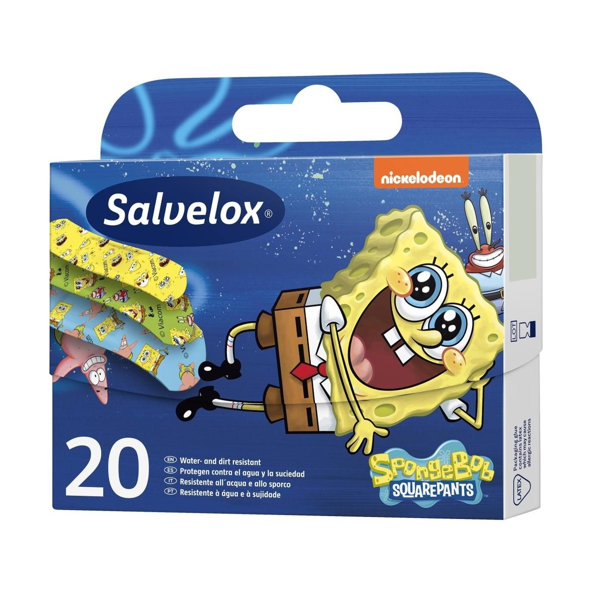 salvelox bob esponja 20 tiritas