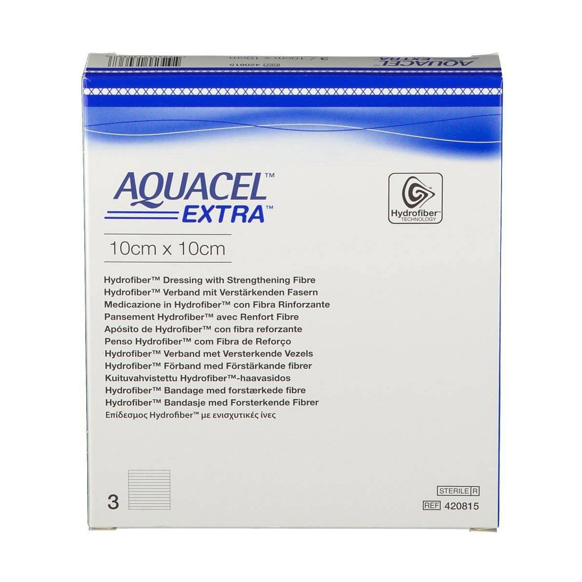 aquacel 10x10 cm 3 apositos