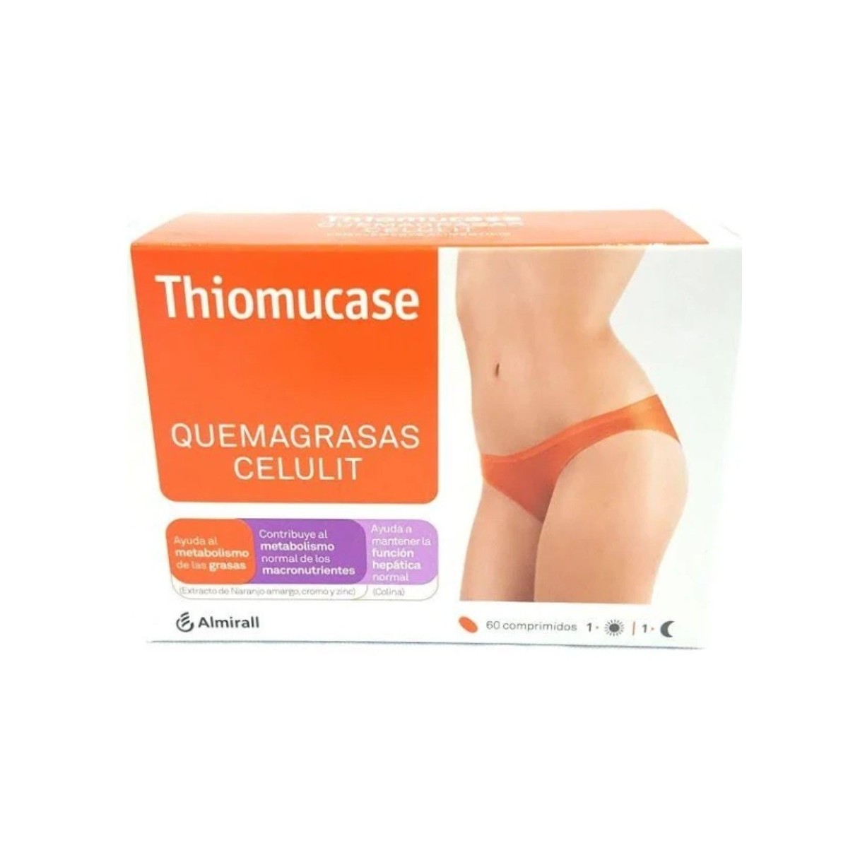 thiomucase quemagrasas celulit 60 comprimidos