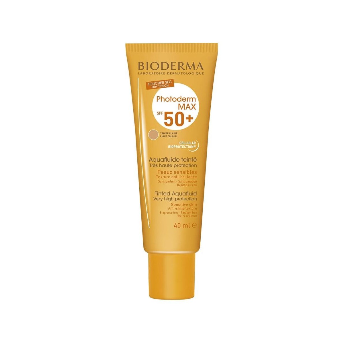 bioderma photoderm max spf50 aquafluido claro 40ml