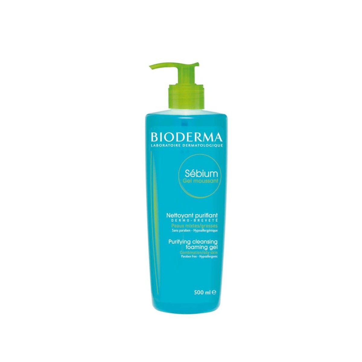 sebium gel moussant 500 ml bioderma