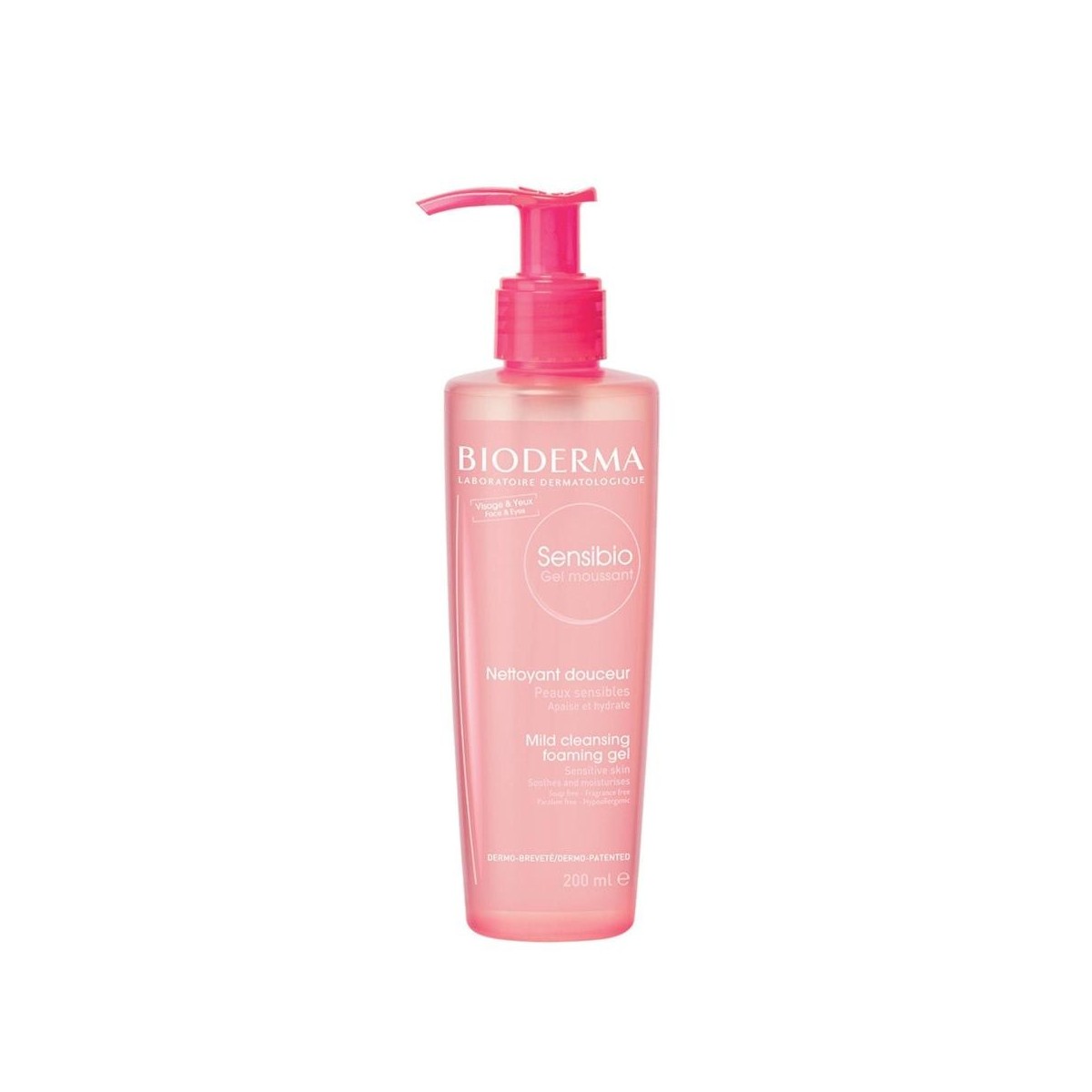 sensibio gel moussant bioderma 200 ml