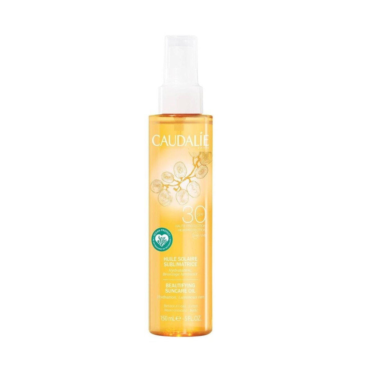 caudalie aceite solar embellecedor spf30 150 ml