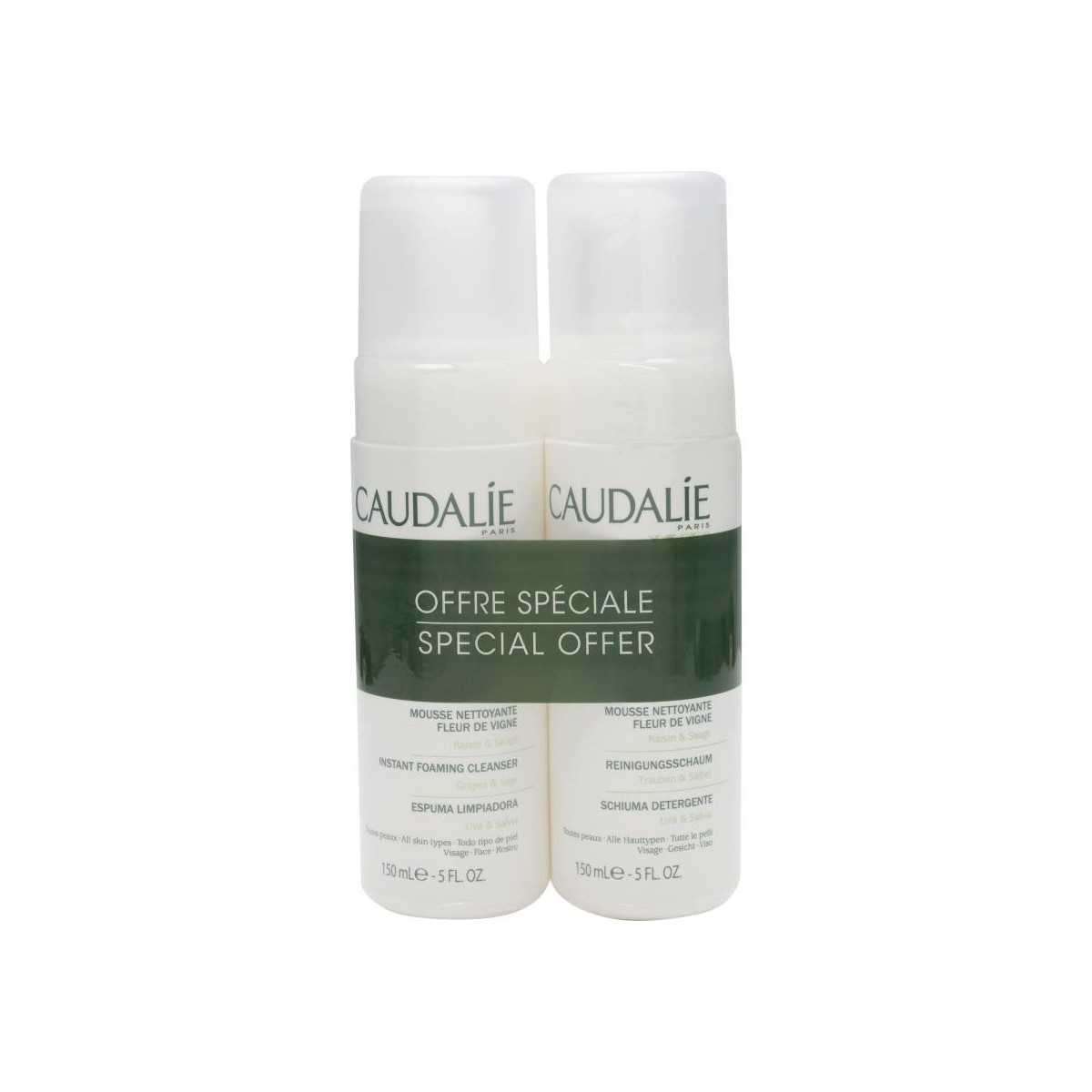 caudalie duplo espuma limpiadora