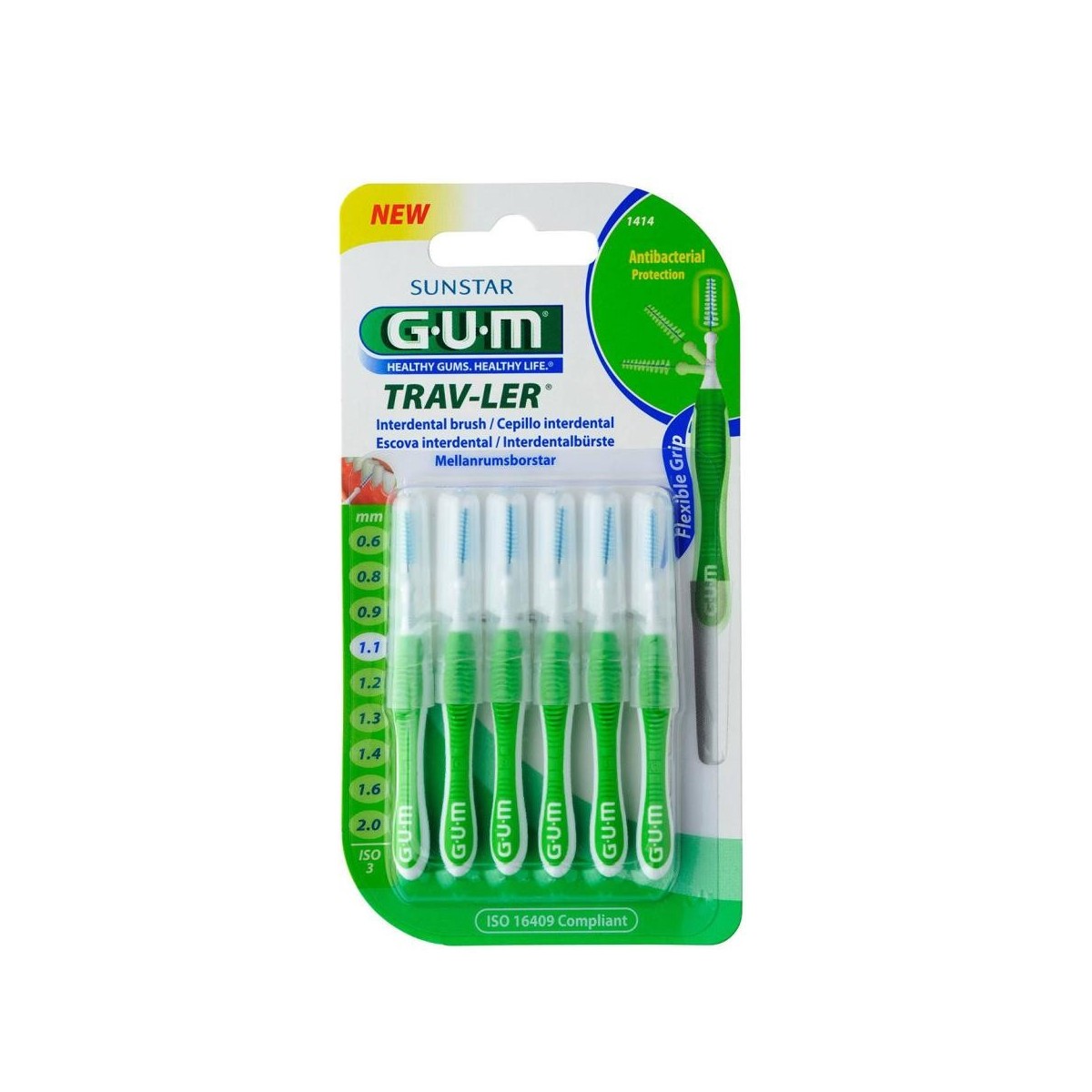 gum cepillo interdental trav ler 12 mm