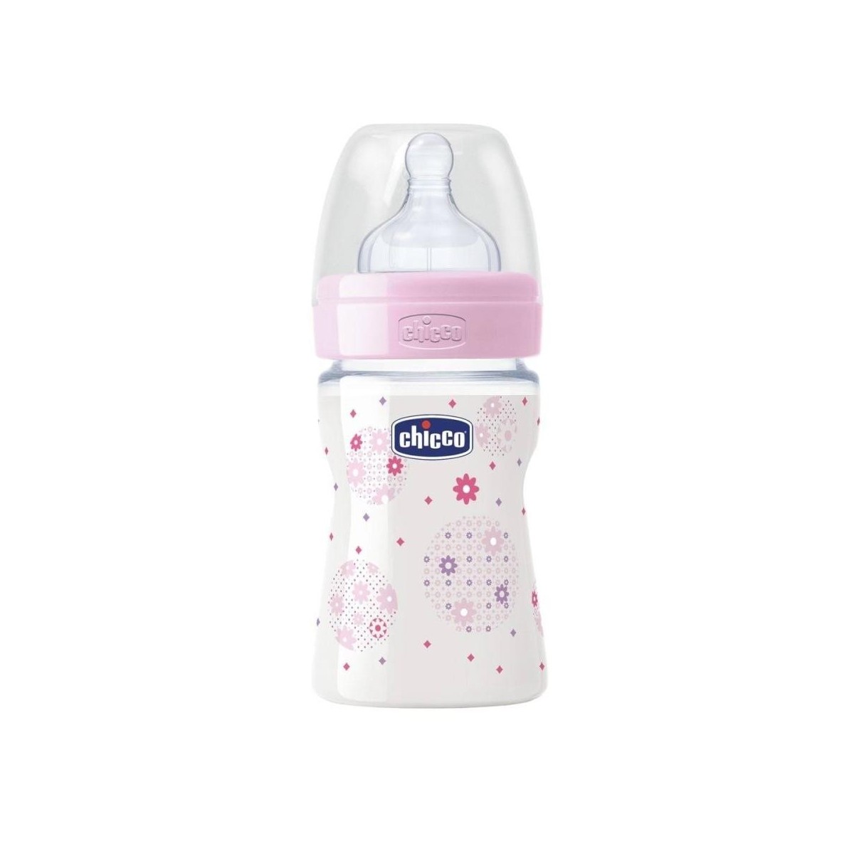 chicco biberon silicona rosa flujo normal 150ml