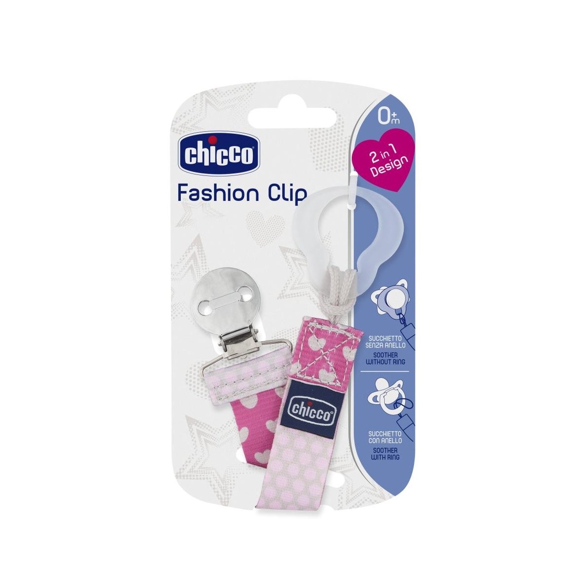 clip chicco fashion rosa