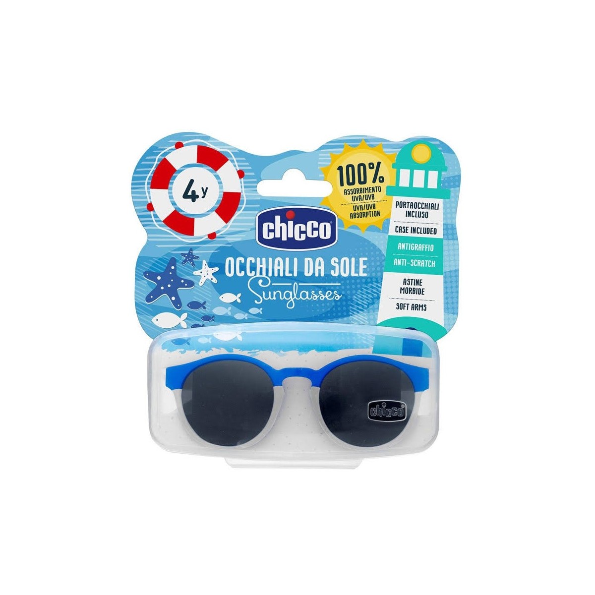 chicco gafas de sol azul 4 anos