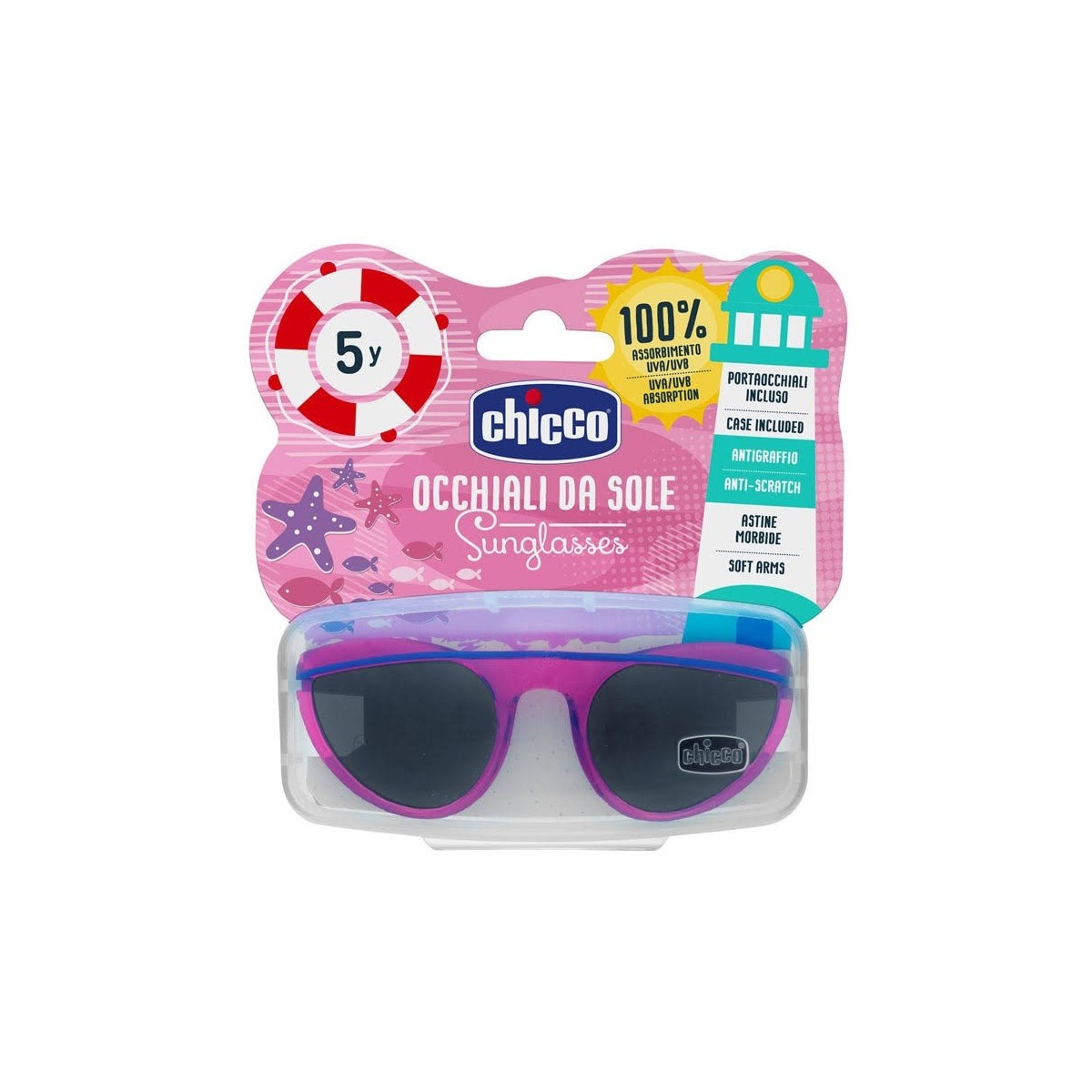 chicco gafas de sol rosa 5 anos
