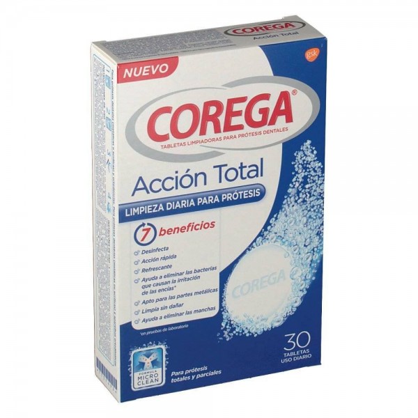 corega accion total 30 tabletas
