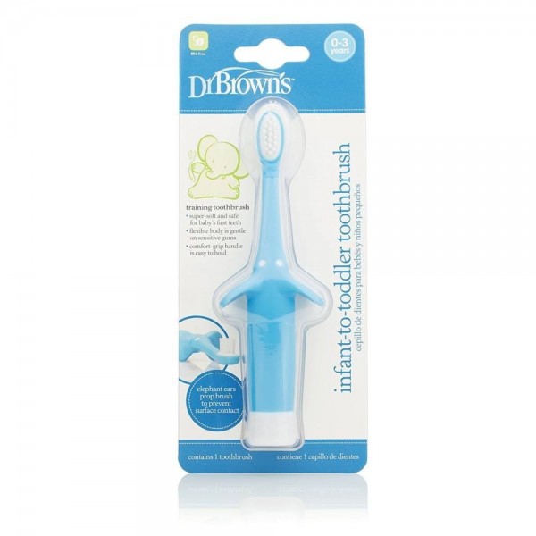 dr brown cepillo de dientes azul