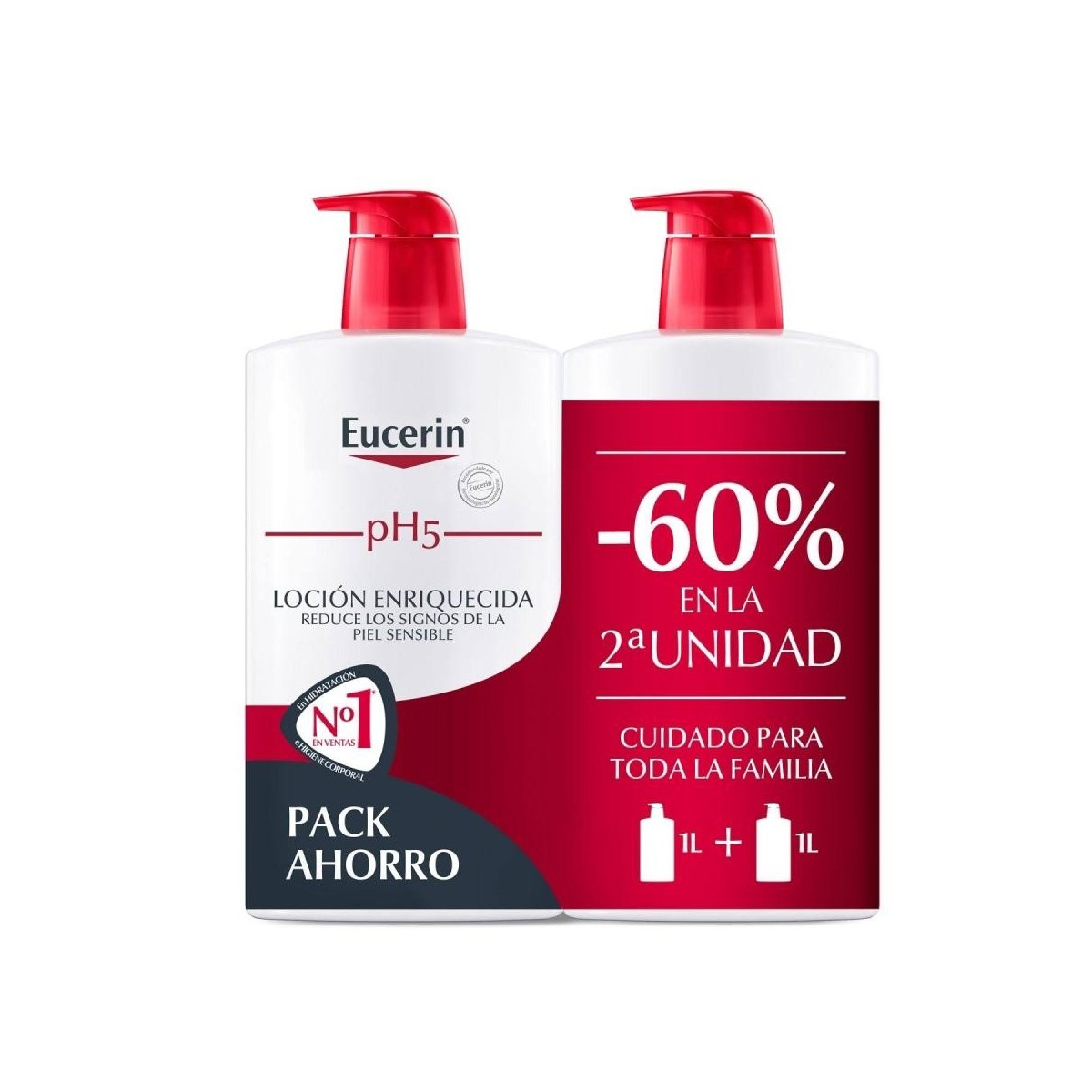 eucerin ph5 duplo locion hidratante 2x1000ml