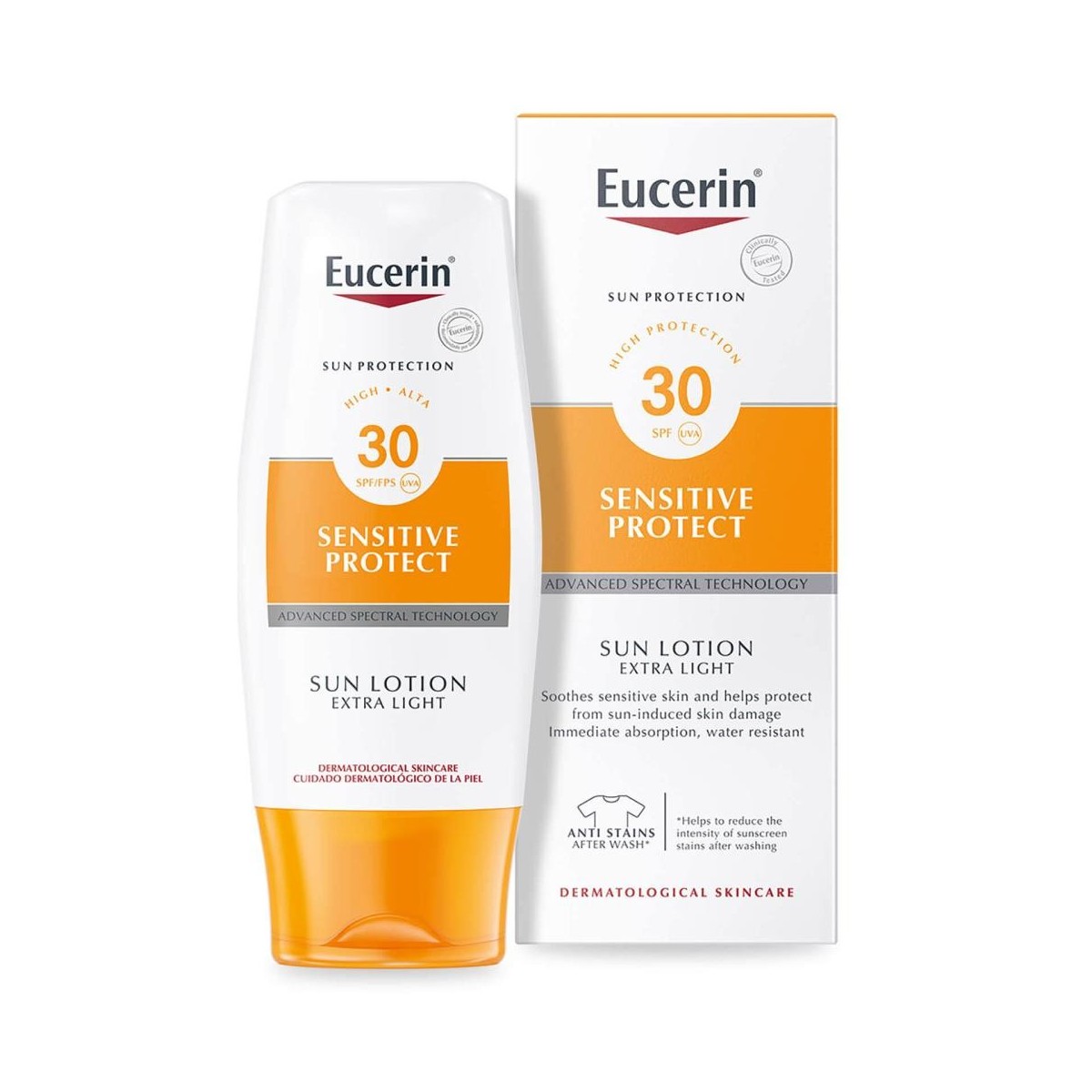 eucerin sun locion extra light sensitive protect fps 30 150 ml