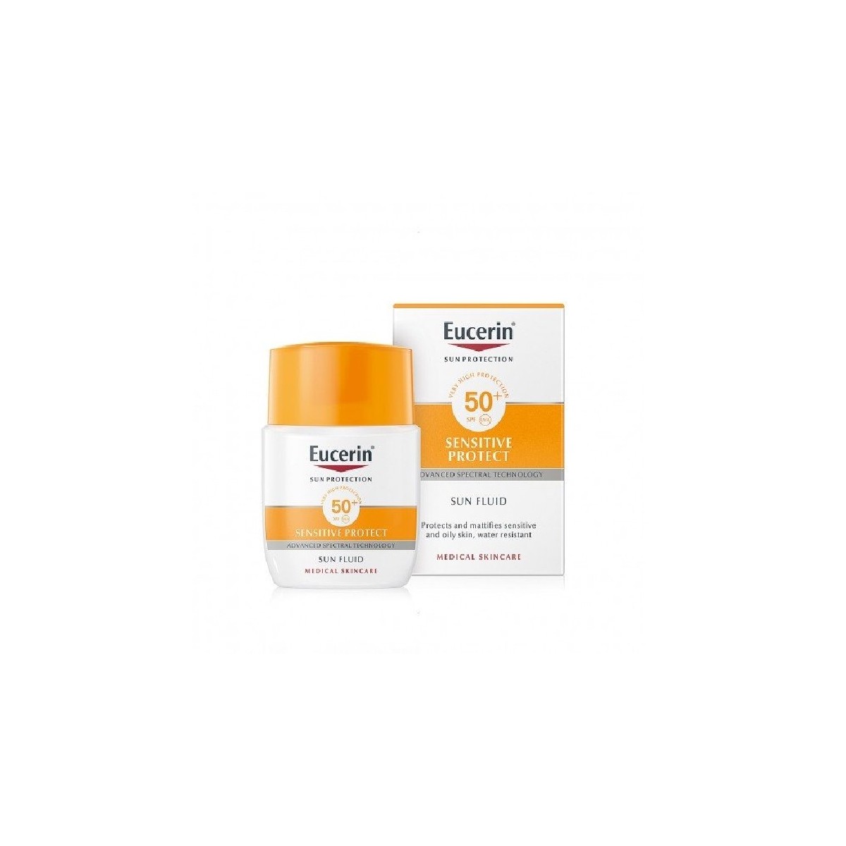 eucerin sun fluido matificante spf50 50ml