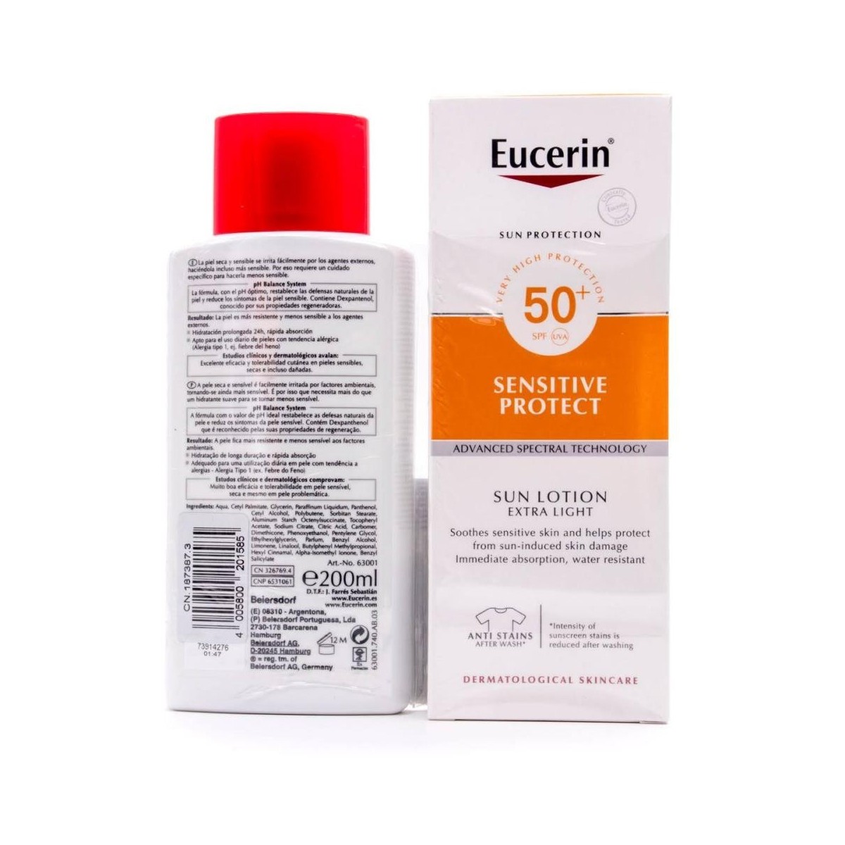 eucerin sun extra light fps50 150ml