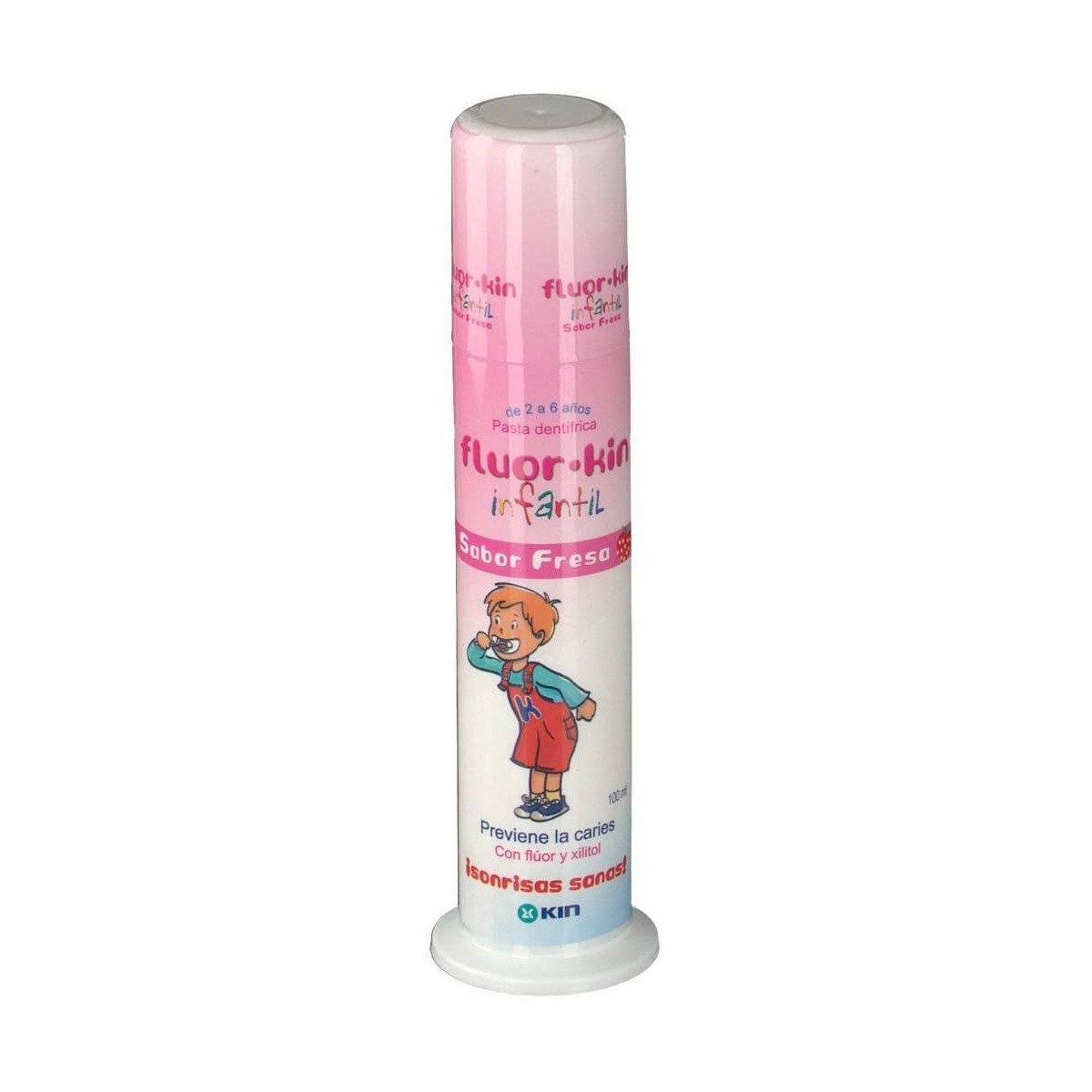 fluor kin pasta infantil 100 ml