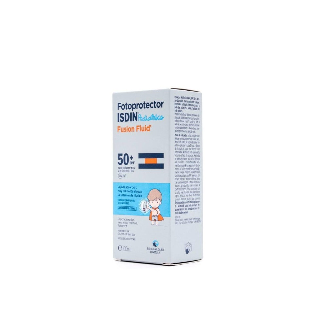 fotoprotector isdin pediatrics fusion fluid 50 50 ml