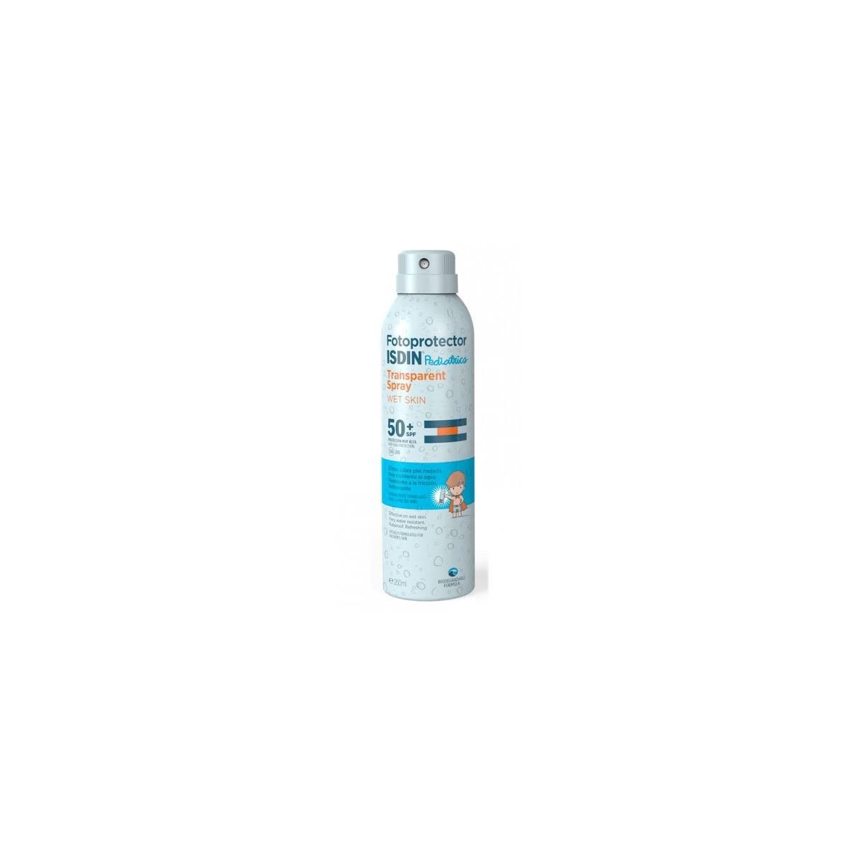 isdin fotoprotector pediatrics transparent spray wet skin 50
