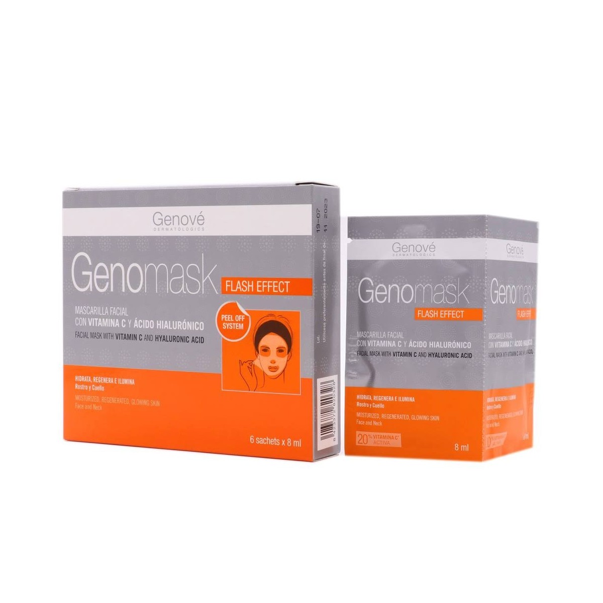 genomask mascarilla facial con vitamina c
