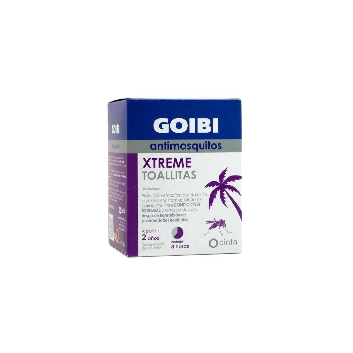 goibi xtreme antimosquitos 16 toallitas