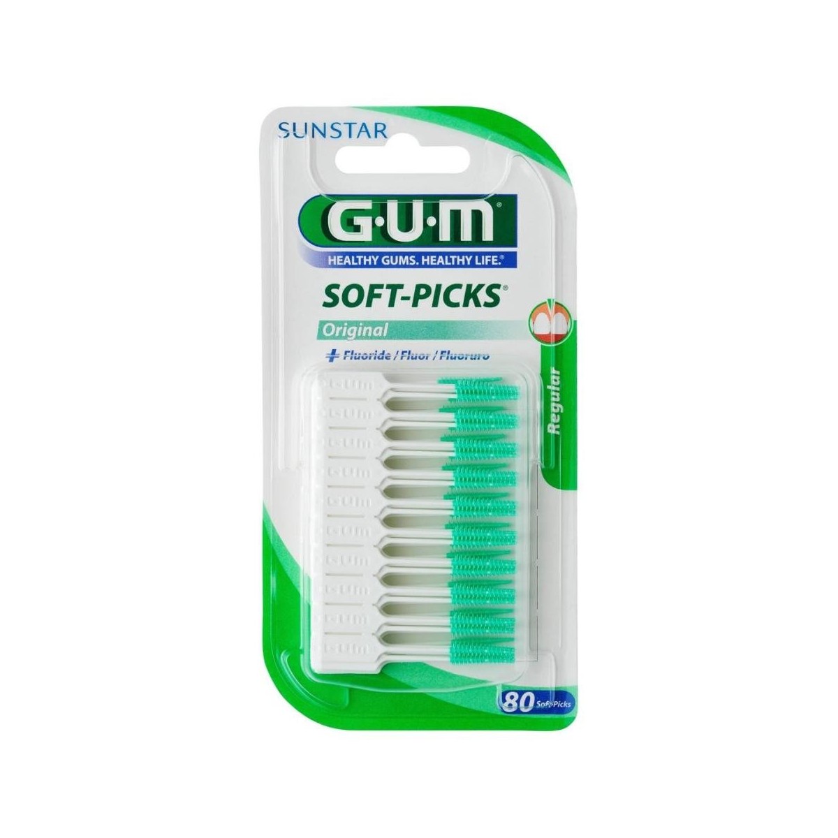 gum soft picks regular 80 u
