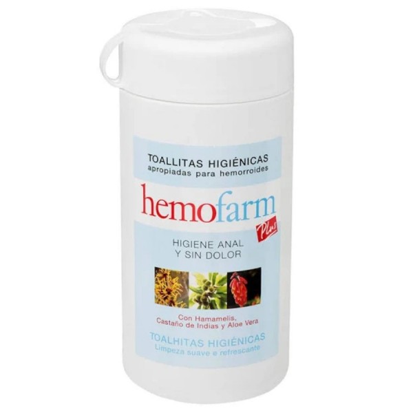 hemofarm plus 60 toallitas bote