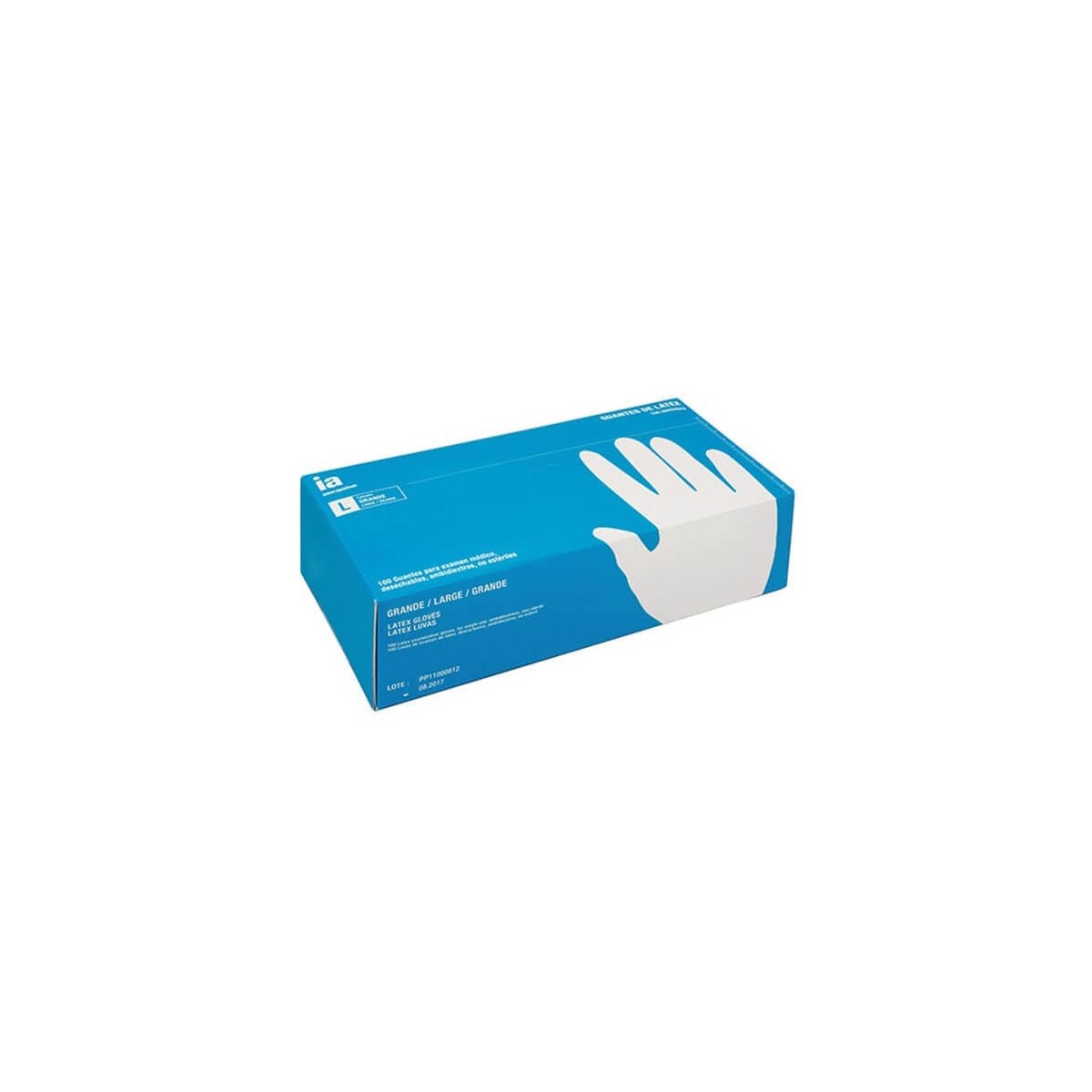 guantes de latex interapothek talla l 100 unidades