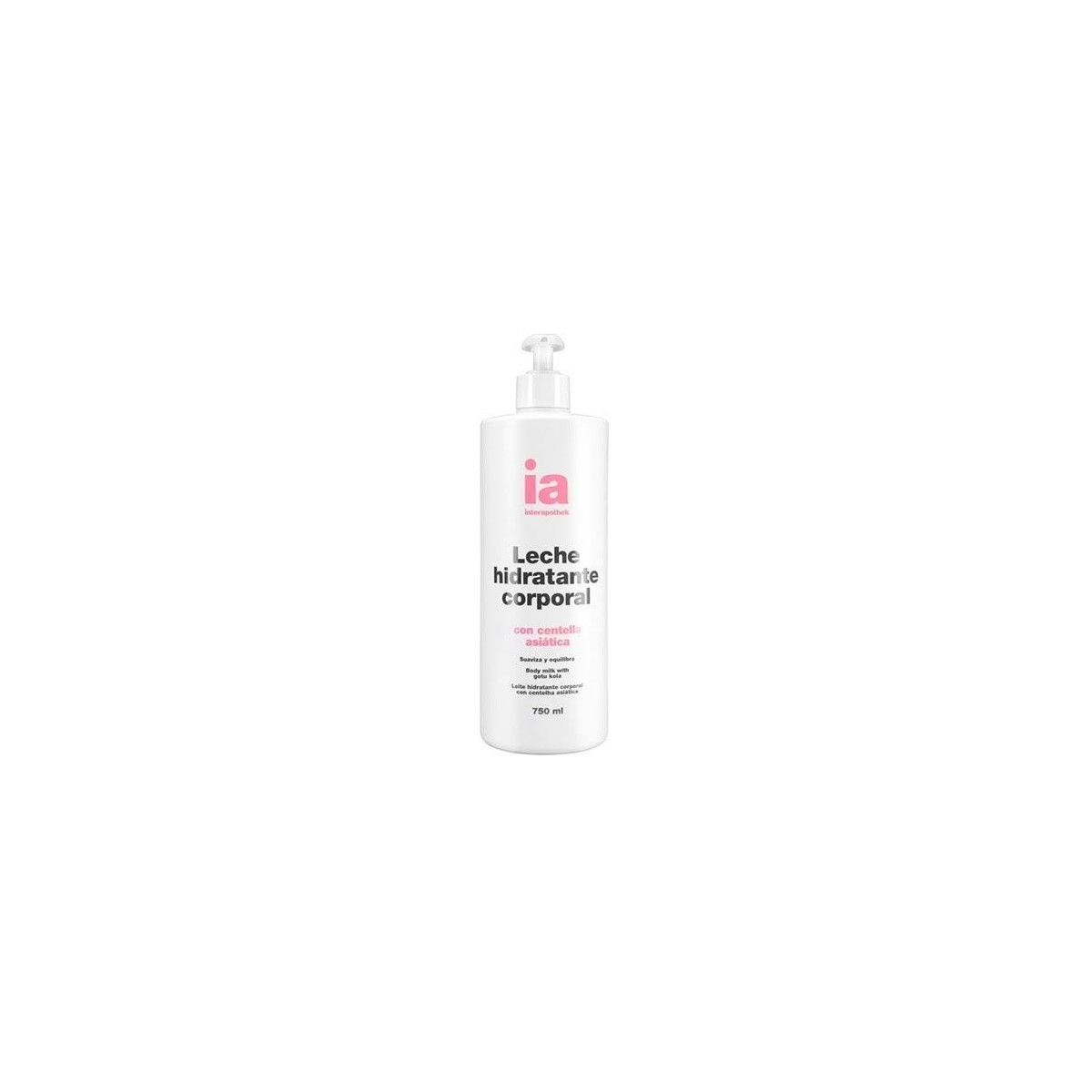 interapothek leche hidratante corporal centella asiatica 750 ml