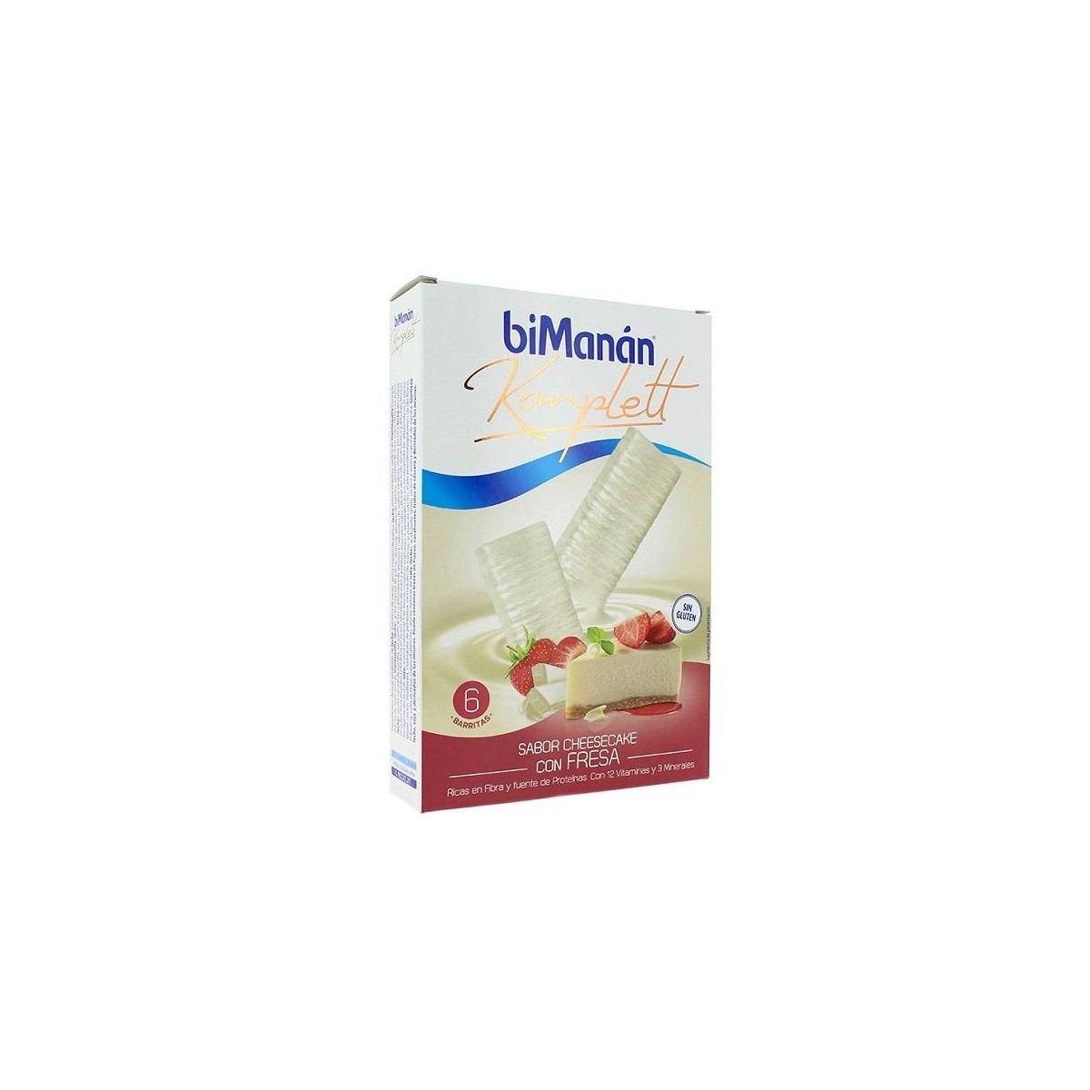 bimanan komplett cheesecake fresa 6 barritas