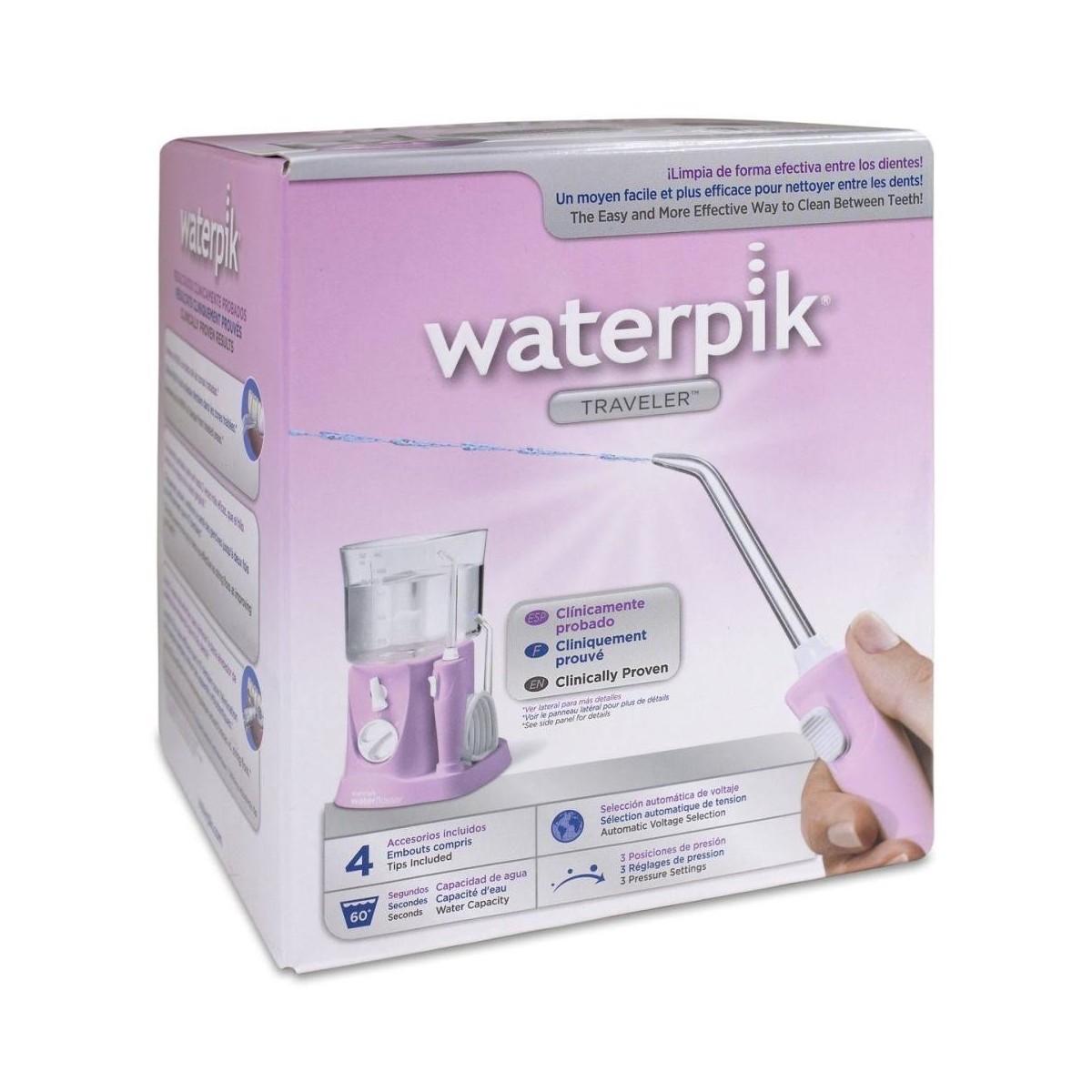 waterpik irrigador traveler wp 300 rosa
