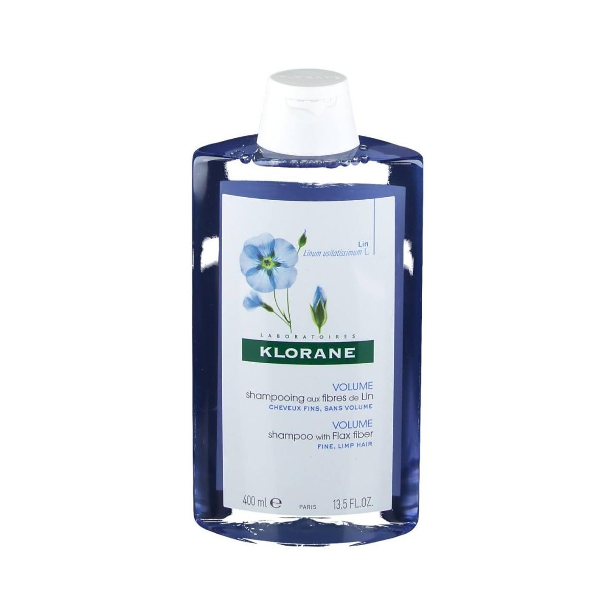 klorane champu a las fibras de lino 400 ml