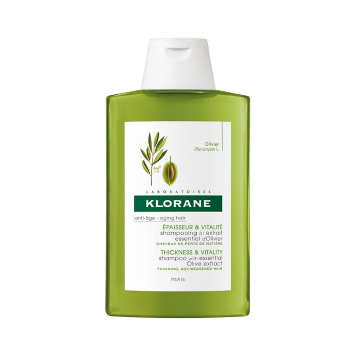 klorane champu al extracto esencial de olivo 400 ml