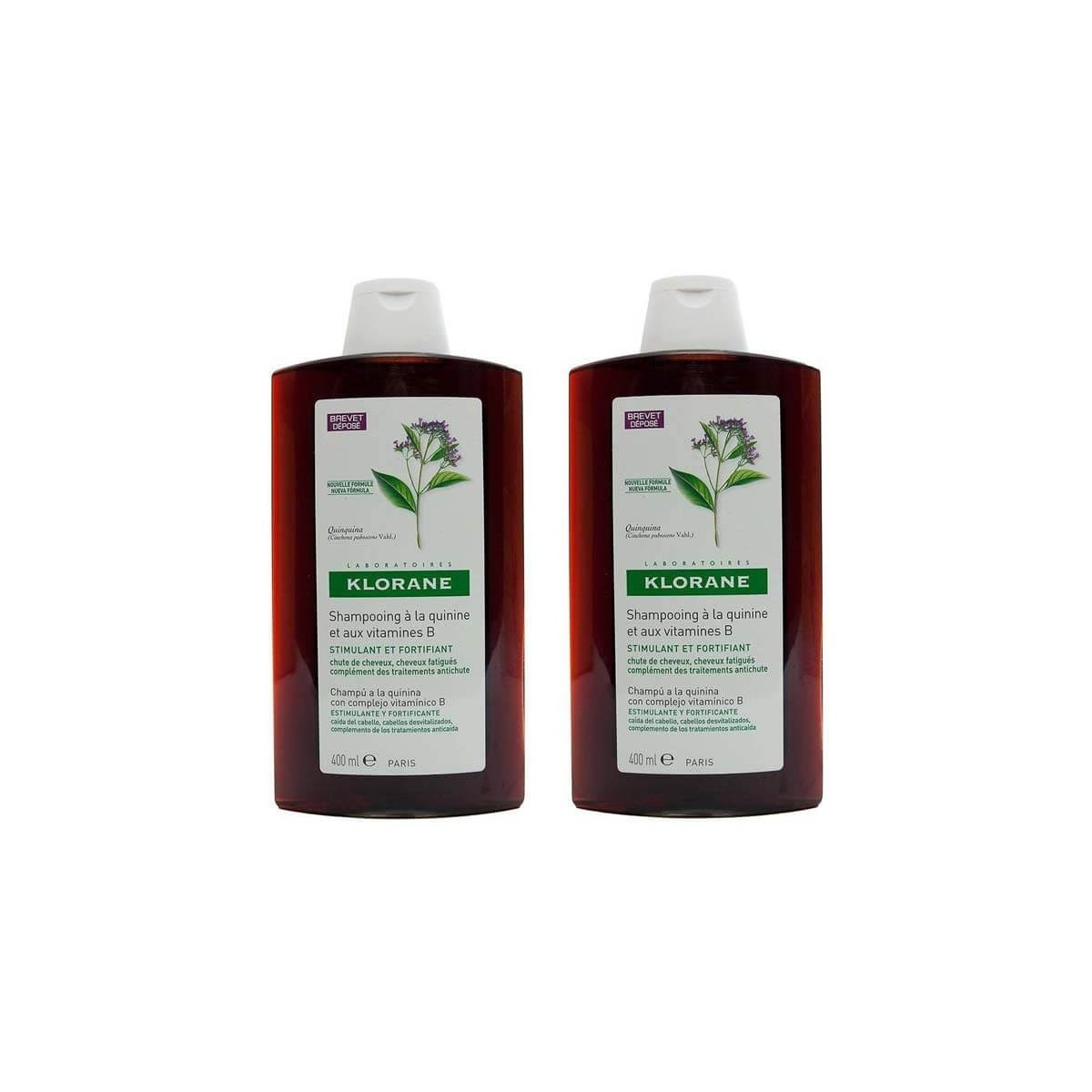 klorane duplo champu quinina 400ml