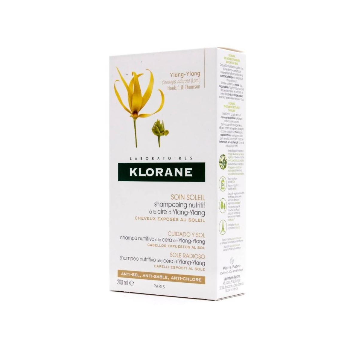 klorane champu cera de ylang ylang 200ml