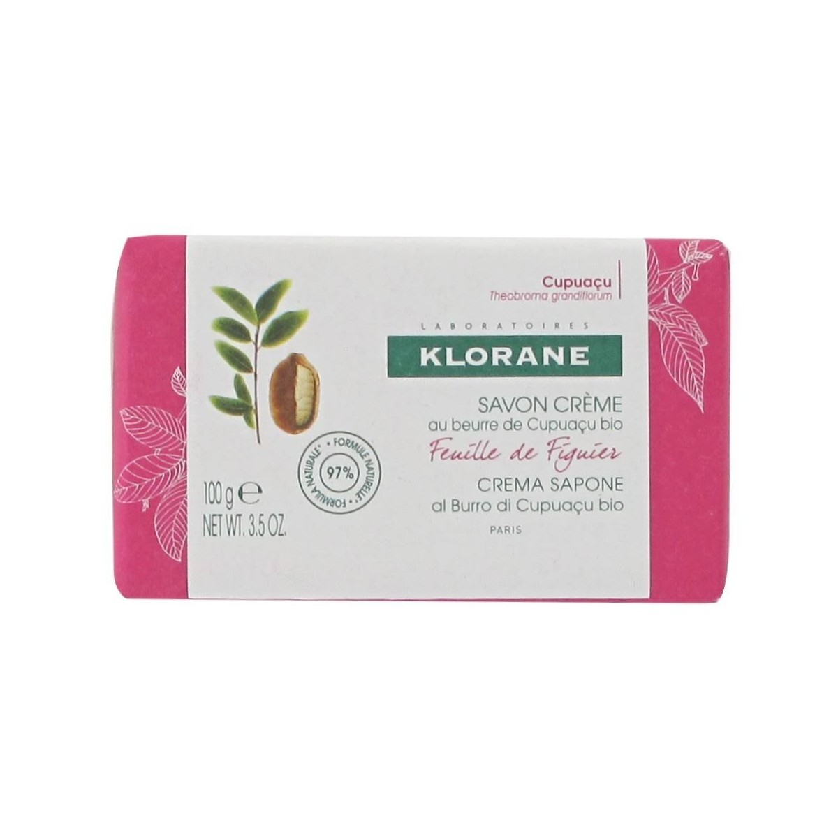 klorane jabon crema feuille de figuier 100 g