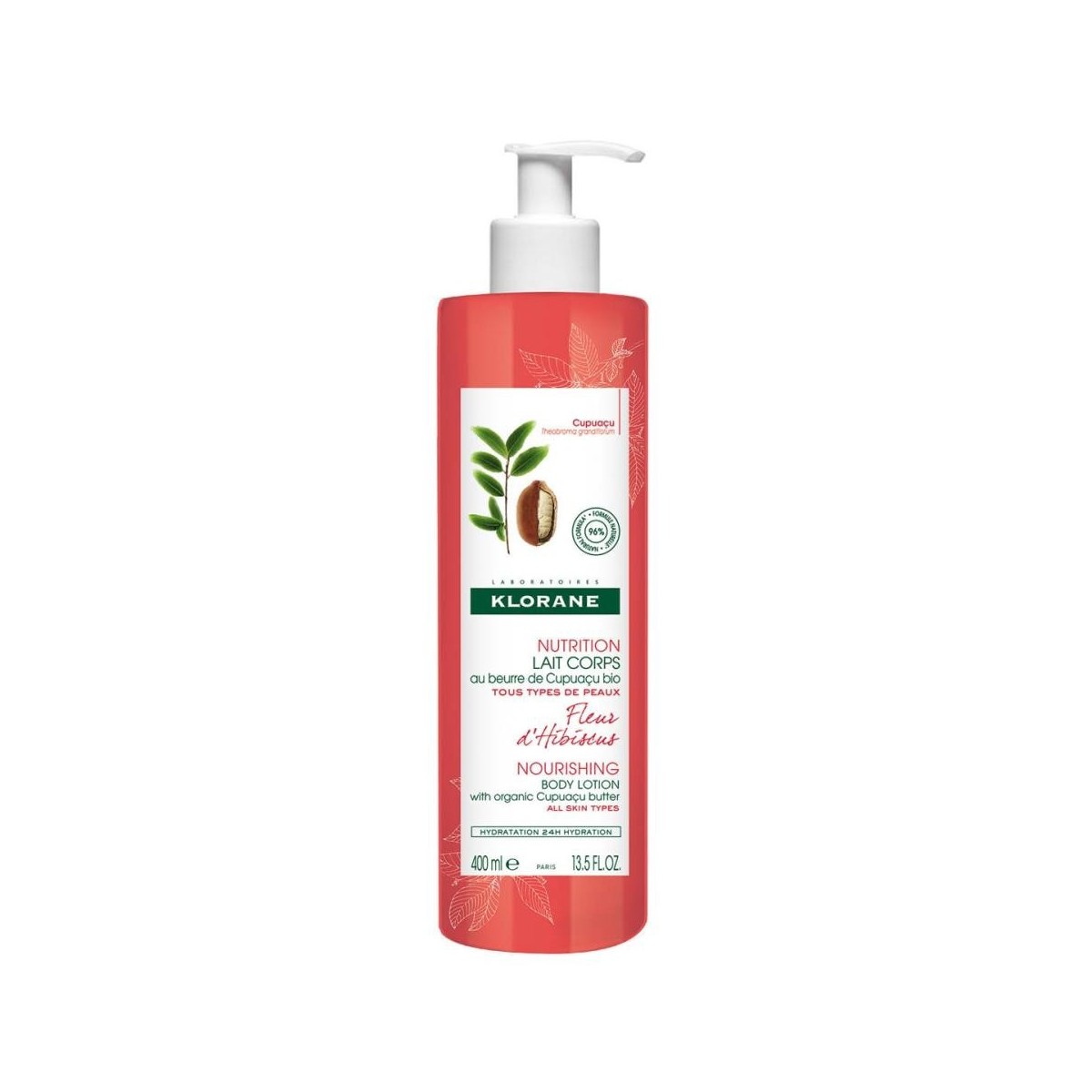 klorane leche corporal fleur dhibiscus 400 ml