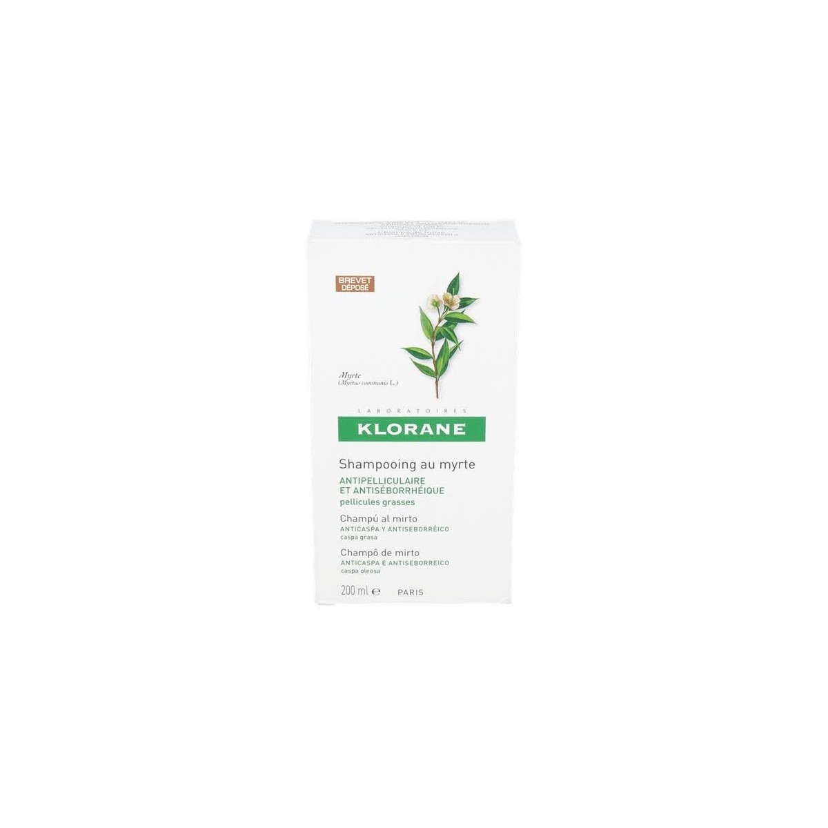 klorane duplo champu mirto 200ml