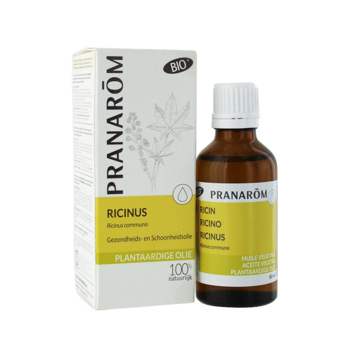 pranarom aceite vegetal ricino bio 50ml